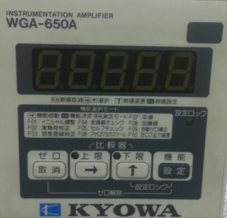 Amplifier,Amplifier, KYOWA, WGA-650A, TJ-WGA-650A,KYOWA,Automation and Electronics/Electronic Components/Amplifiers