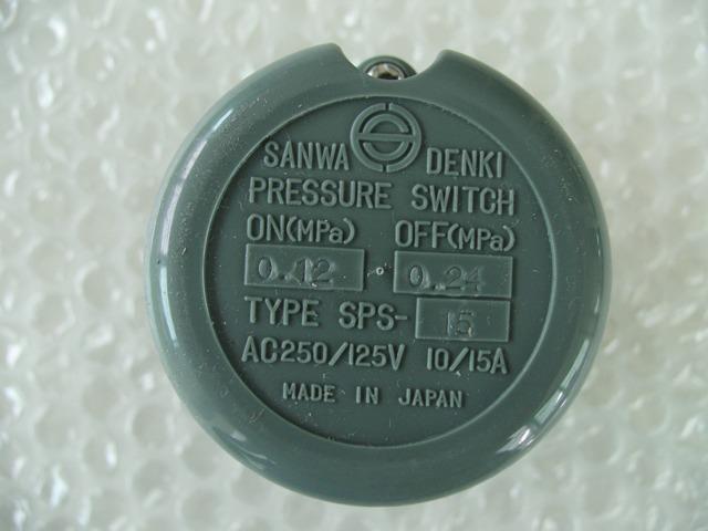 SANWA DENKI Pressure Switch SPS-15, ON/0.12MPa, OFF/0.24MPa, Rc1/4, ZDC2,SPS-15, SANWA DENKI SPS-15, Pressure Switch SPS-15, SANWA DENKI, Pressure Switch,SANWA DENKI,Instruments and Controls/Instruments and Instrumentation