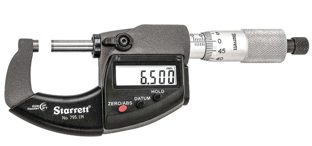 ไมโครมิเตอร์วัดนอกแบบดิจิตอล กันน้ำ กันฝุ่น (Outside Micrometer - waterproof),ไมโครมิเตอร์วัดนอก,ไมโครมิเตอร์วัดนอกแบบดิจิตอล,Digital Outside Micrometer,Outside Micrometer,waterproof,Starrett,Instruments and Controls/Micrometers