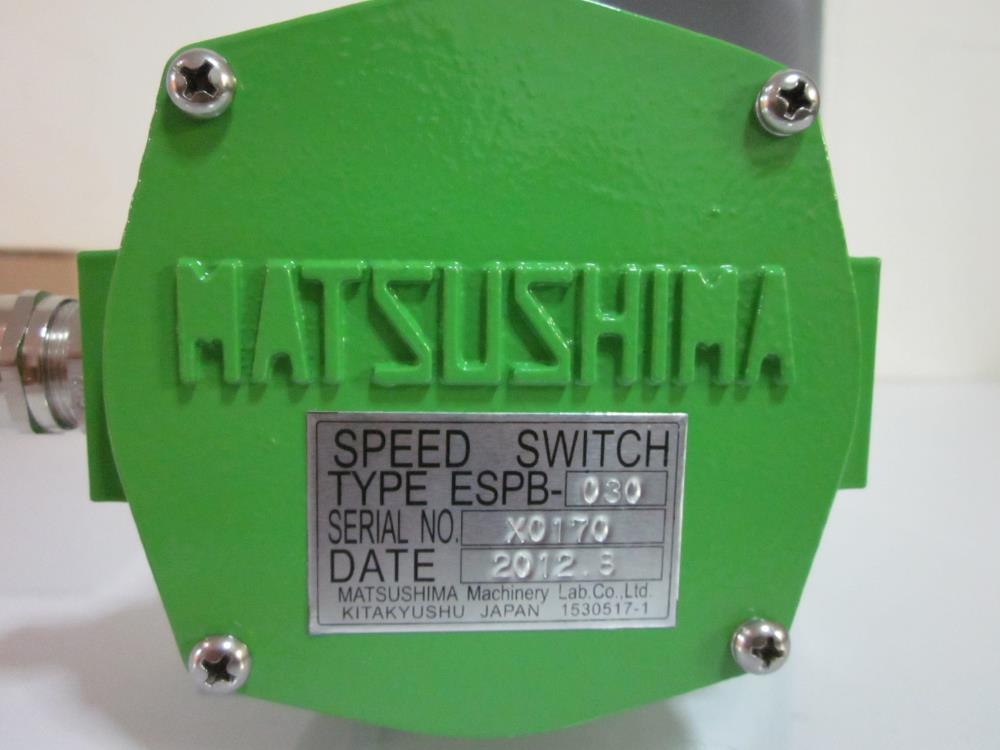 Matsushima ESPB Speed Switch ,Speed Switch , Speed Monitoring , Speed Relay , Matsushima  , ESPB-030 , TL-N20ME1  ,Speed Control,Matsushima,Automation and Electronics/Electronic Components/Electrical Connector