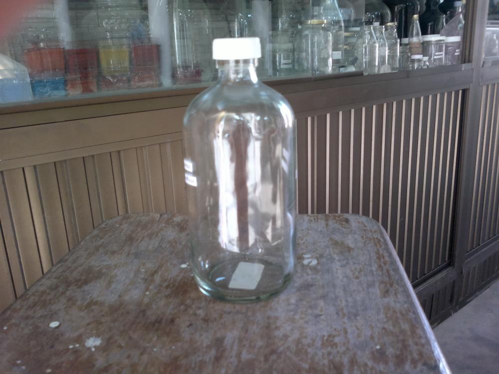 ขวดแก้วใส ปากแคบ พร้อมจุก,ขวดเก็บตัวอย่าง Sample bottle ขวดแก้วใส Glassware Clear bottle glass,ประเทศไทย,Materials Handling/Bottles