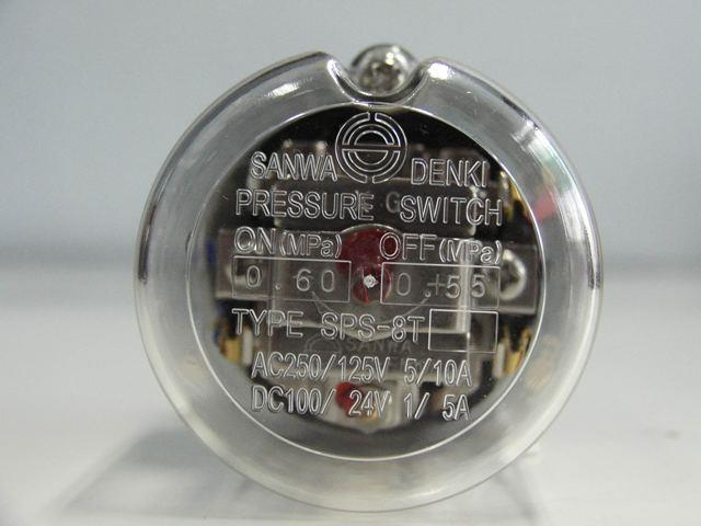 SANWA DENKI Pressure Switch SPS-8T-C, ON/0.60MPa, OFF/0.55MPa, Rc1/4, ZDC2,SPS-8T, SPS-8T-C, SANWA SPS-8T-C, SANWA DENKI SPS-8T-C, DENKI Pressure Switch SPS-8T-C, SANWA, SANWA DENKI, DENKI Pressure Switch,SANWA, SANWA DENKI,Instruments and Controls/Instruments and Instrumentation