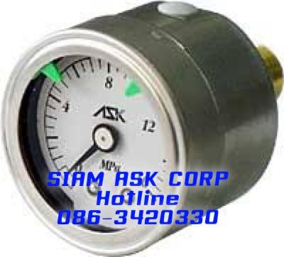 ASK - Pressure Gauge,pressure gauge,ask,gauge,เกจวัดความดัน,Pressure Damper,ตัวปรับความดัน,ASK,Instruments and Controls/Gauges