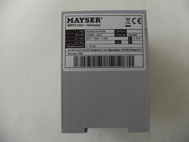 MAYSER Safety Control Unit SG-SUE 4104 NA