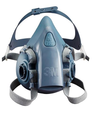 หน้ากากครึ่งหน้าขนาดกลาง #7502,3M,mask, 3M, หน้ากากป้องกันสารเคมี,3M,Plant and Facility Equipment/Safety Equipment/Respiratory Protection