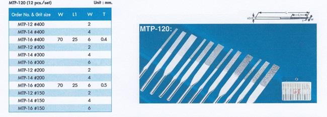 ตะไบเพชรใช้กับเครื่อง รุ่น MTP-120 (12ชิ้น/ชุด)