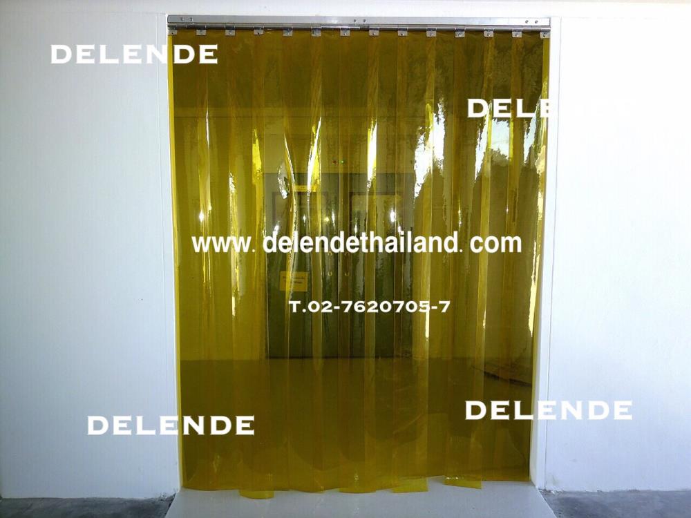 ม่านพลาสติกกันแมลง / Transparent Yellow / PVC Strip Curtain