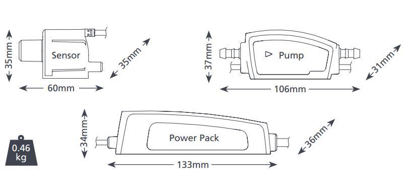 ปั๊มเดรนน้ำทิ้ง กาลักน้ำ ปั๊มน้ำทิ้งจากระบบทำความเย็น Micro-v i4 (Condensate Pumps)