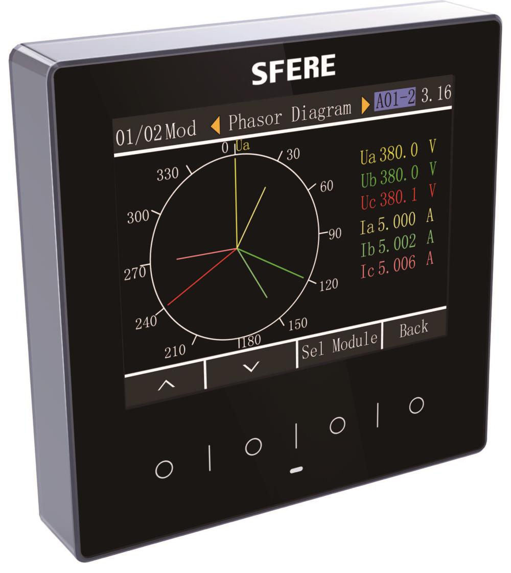 Sfere700 Multi-Loop Color Power Meter,POWER METER, DIGITAL METER, COLOR METER, TOU METER, MULTI LOOP METER,SFERE,Instruments and Controls/Instruments and Instrumentation