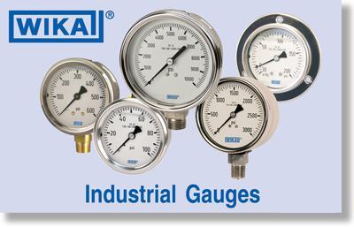 "WIKA"Pressure Gauge,"WIKA"Pressure Gauge,"WIKA"Pressure Gauge,Instruments and Controls/Gauges