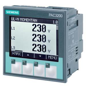 SENTRON, measuring instrument, 7KM PAC3100, LCD, L-L: 480 V, L-N: 277 V, MODBUS RTU, active / reactive energy, Cl. 1 acc. to IEC 61557-12 and IEC62053- 21,pac3200,power meter,oee meter,volt,amm,kW,kVA,kWhr,energy meter,power monitory,,Siemens,Automation and Electronics/Automation Systems/General Automation Systems