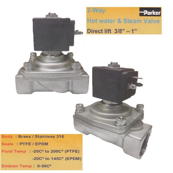 Parker Solinod valve น้ำ น้ำมัน แก๊ส high Pressure 2-70 Bar(30 psi- 1,050 psi)