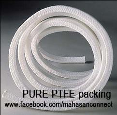 ปะเก็นเชือก PTFE+Graphite Pure PTFE Pure Graphite Graphite +Carbon PTFE+Kevlar Kevlar(aramid) Compression Packing seal 