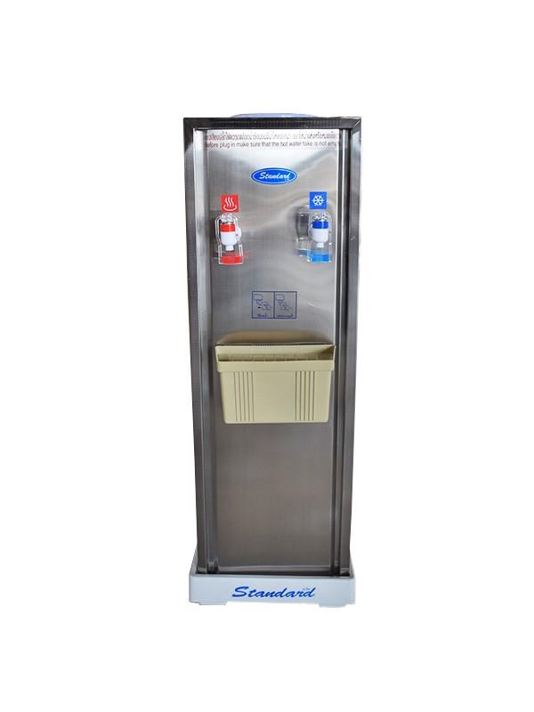 ตู้ทำน้ำร้อน - น้ำเย็น สแตนเลส ขวดคว่ำ, เครื่องทำน้ำน้ำร้อน -น้ำเย็น สแตนเลส ขวดคว่ำ (ฟรีขวดคว่ำขนาด 18 ลิตร)