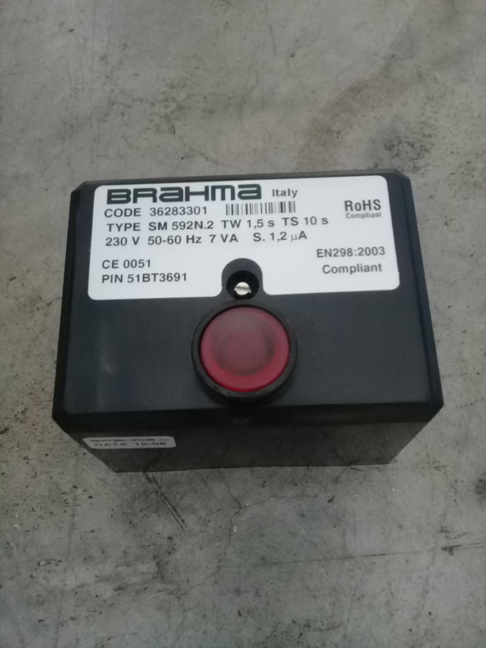 "BRAHMA" Burner Controller TYPE : SM 592 N.2 TW,"BRAHMA" Burner Controller  SM 592 N.2 TW  230V  CODE : 36283301,BRAHMA,Instruments and Controls/Controllers