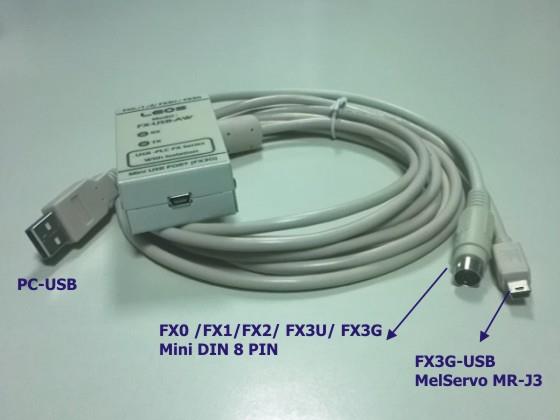 PLC Download Cable - USB TO FX 2 IN 1 with Isolation รุ่น FX-USB-AW,PLC Download Cable,USB,DOWNLOAD CABLE,plc,plc mitsubishi,usb cable,FX-USB-AW,Isolation,LEOS (ลีออส),Instruments and Controls/Accessories/General Accessories