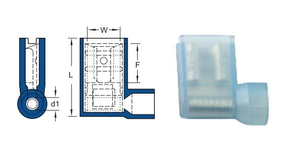 ข้อต่อหุ้มรูปธง nylon-insulated flag female disconnectors normal type,หางปลาข้อต่อหุ้มรูปธง,kst,Automation and Electronics/Electronic Components/Terminals