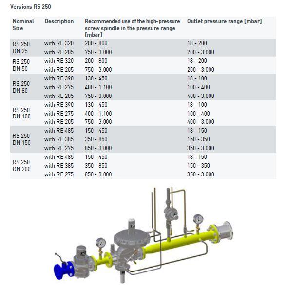 MEDENUS GAS PRESSURE REGULATOR | RS 250 / RS 251