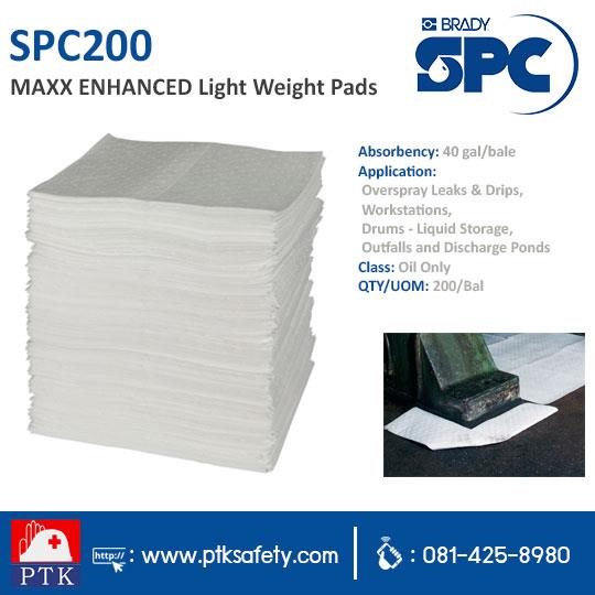 SPC200  - MAXX ENHANCED Light Weight Pads,absorbents,วัสดุดูดซับสารเคมี,วัสดุดูกซับฉุกเฉิน,วัสดุดูดน้ำมัน,SPC,Chemicals/Absorbents