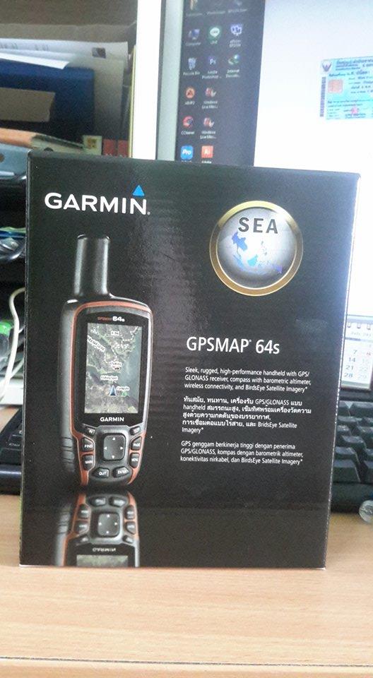  เครื่องหาพิกัดด้วยสัญญาณดาวเทียมแบบพกพา GARMIN GPS MAP64s ลิขสิทธิ์ รับประกันศูนย์ เครื่องค้นหาพิกัดทางภูมิศาสตร์