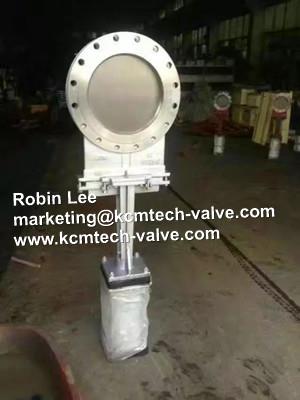 Flanged Knife Gate Valve with pneumatic Control actuator,Flanged Knife Gate Valve with pneumatic Control actuator,KCM,Pumps, Valves and Accessories/Valves/Knife Gate Valve