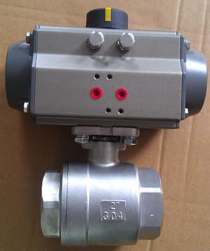 Two piece ball valve with pneumatic actuator,Two piece ball valve with pneumatic actuator,kcm,Pumps, Valves and Accessories/Valves/Ball Valves