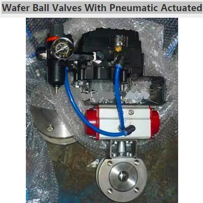 Two piece ball valve with pneumatic actuator