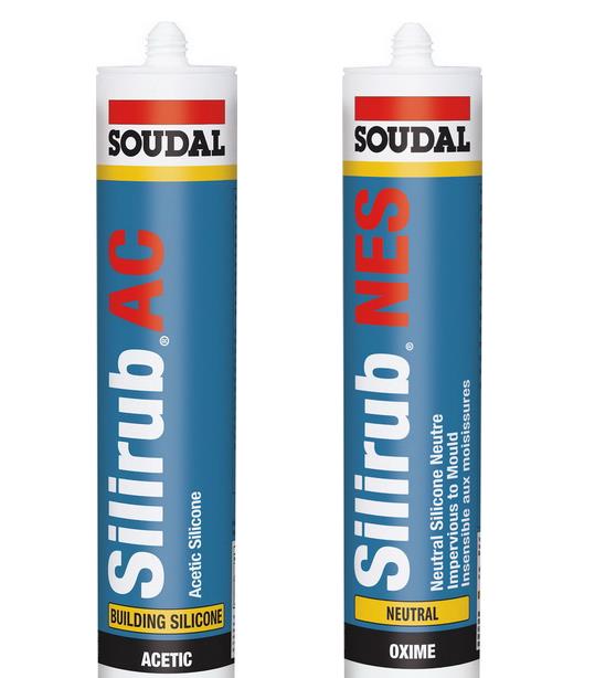 ซิลิโคนยาแนว ชนิดมีกรด Silirub AC,ซิลิโคน ยาแนวกระจก  Silicone ,Soudal,Sealants and Adhesives/Sealants