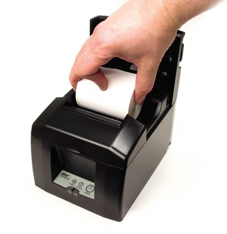 TSP654IIU-24 USB Star พิมพ์ 300 มิลลิเมตรต่อวินาที Thermal Receipt Printer ,Auto  เครื่องพิมพ์ Thermal TSP650II  The 1st MFi Certified Desk Top POS Printer   Features Versatile thermal receipt printer for traditional POS and mobile, tablet and web-based POS systems  High performance thermal printing at 300mm per second “Drop-In & Print” Easy Paper Load  High quality 203 dpi print quality with barcode capability including 2D for receipts, coupons and ticketing  Compact horizontal or vertical footprint 60,000,000 lines CRT reliability Autocutter as standard  TSP654II versions available: TSP654II HI X Connect, TSP654IIBI Bluetooth, TSP654II WebPRNT, TSP654IIE Ethernet, TSP654IIU USB, TSP654IID Serial, TSP654IIC Parallel, TSP654SK Restick Label Printer, TSP654II No Interface   Max. Print Speed	300mm/sec. Resolution	203 dpi No. of Columns	48 / 64 col. Depending on Paper Width Autocutter	Partial Cut (Guillotine) Paper Width	80mm (58mm Using Paper Guide) Paper Thickness	0.053 – 0.085mm Paper 