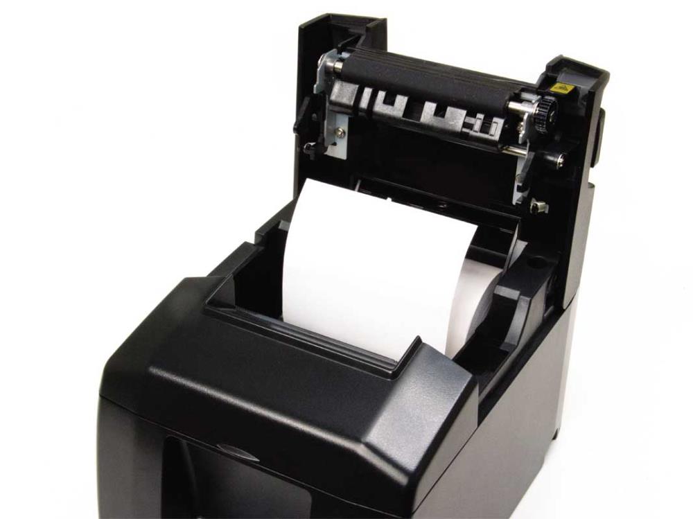 TSP654IIU-24 USB Star พิมพ์ 300 มิลลิเมตรต่อวินาที Thermal Receipt Printer ,Auto  เครื่องพิมพ์ Thermal TSP650II  The 1st MFi Certified Desk Top POS Printer   Features Versatile thermal receipt printer for traditional POS and mobile, tablet and web-based POS systems  High performance thermal printing at 300mm per second “Drop-In & Print” Easy Paper Load  High quality 203 dpi print quality with barcode capability including 2D for receipts, coupons and ticketing  Compact horizontal or vertical footprint 60,000,000 lines CRT reliability Autocutter as standard  TSP654II versions available: TSP654II HI X Connect, TSP654IIBI Bluetooth, TSP654II WebPRNT, TSP654IIE Ethernet, TSP654IIU USB, TSP654IID Serial, TSP654IIC Parallel, TSP654SK Restick Label Printer, TSP654II No Interface   Max. Print Speed	300mm/sec. Resolution	203 dpi No. of Columns	48 / 64 col. Depending on Paper Width Autocutter	Partial Cut (Guillotine) Paper Width	80mm (58mm Using Paper Guide) Paper Thickness	0.053 – 0.085mm Paper 