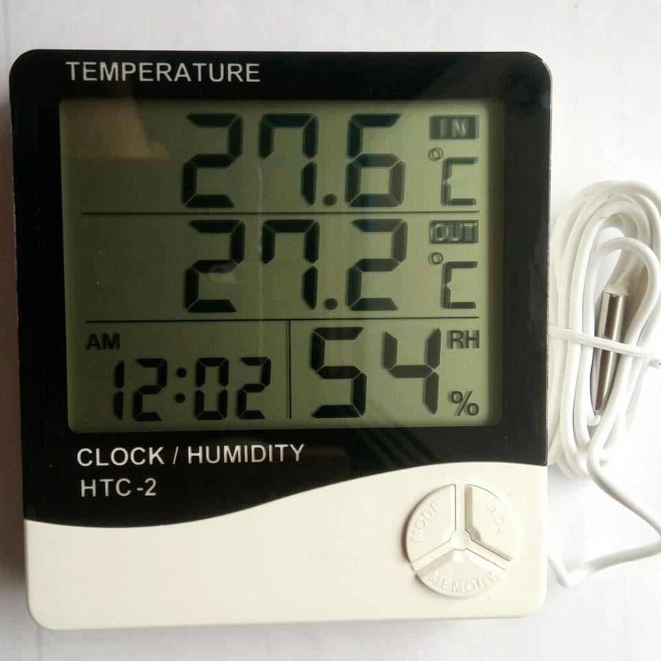 Thermo-Hygrometer with sensor,HTC-2 Thermo-Hygrometer with sensor ครื่องวัดอุณหภูมิความชื้น พร้อมสายวัด  หน้าจอใหญ่อ่านง่าย อ่านได้ทั้ง อุณหภูมิ / ความชื้น/ เวลา ตั้งเป็นนาฬิกาปลุกเตือนได้ วัดได้ทั้งที่ตัวเครื่อง และ ใช้โพรบ,,Instruments and Controls/Thermometers