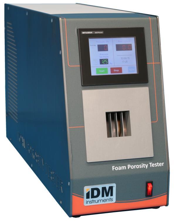 Foam Porosity Tester,ASTM D3574, Porosity, FDT, cellular polyurethane, Visco Foams,IDM Instruments,Instruments and Controls/Laboratory Equipment