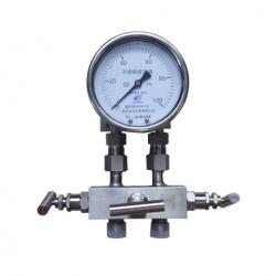 4inch-100mm all stainless steel bottom connection high static pressure three-valve differential pressure gauge,Differential Pressure Gauge,power,Instruments and Controls/Gauges