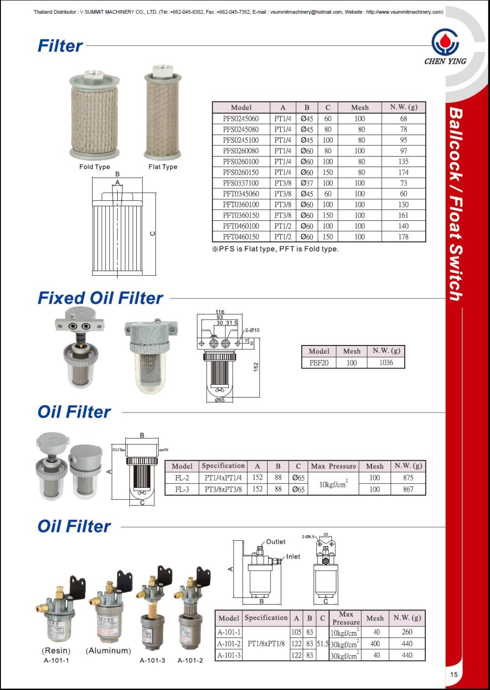 Filter, Oil Filter, Fixed Oil Filter, ฟิลเตอร์, ไส้กรองน้ำมัน, ไส้กรอง