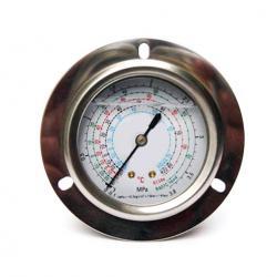 60mm liquid filled type axial mount front flange stable quality general refrigeration manometer,pressure gauge,power,Instruments and Controls/Gauges