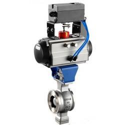Pneumatic V Type Ball valve รหัสสินค้า DHBV-P-4,Pneumatic V Type Ball valve,darhor,Pumps, Valves and Accessories/Valves/Ball Valves