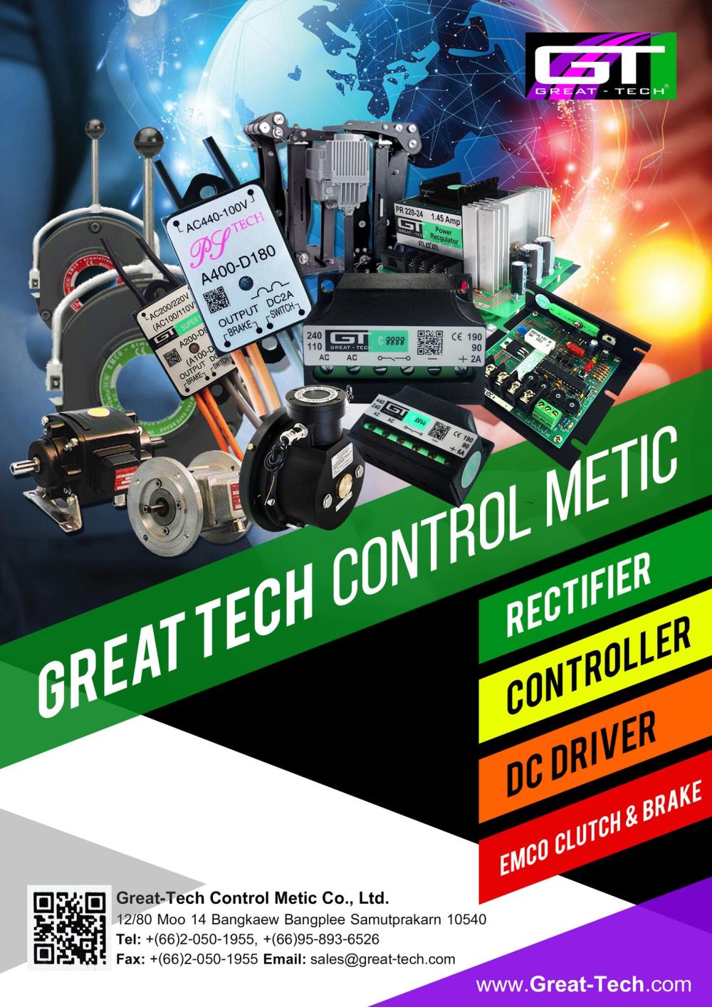 เบรคเรคติไฟเออร์,เรกติไฟเออร์ สําหรับ มอเตอร์เบรค,GT GREAT-TECH,Machinery and Process Equipment/Brakes and Clutches/Brake Components
