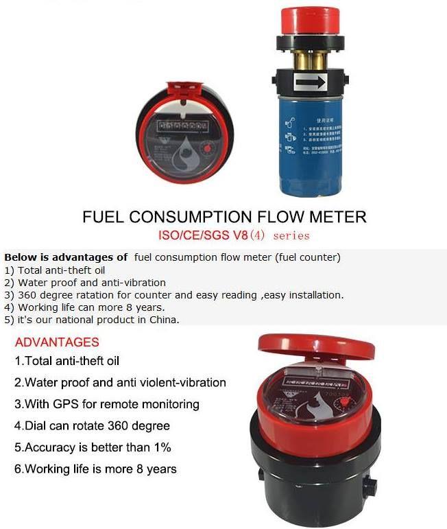 Fuel consumption flow meter