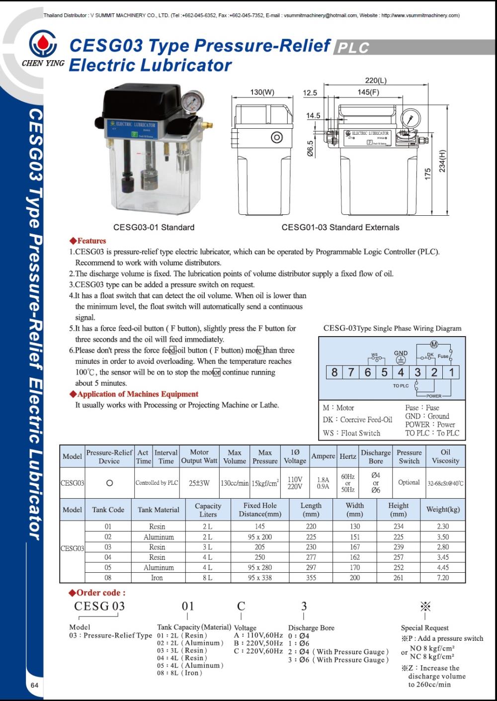 CESG03 Type Pressure-Relief Electric Lubricator, ปั๊มน้ำมันประเภทแรงดันระบบ PLC, ปั๊มน้ำมันออโต้ประเภทแรงดันระบบ PLC, เครื่องจ่ายน้ำมันประเภทแรงดันระบบ PLC, เครื่องจ่ายน้ำมันออโต้ประเภทแรงดันระบบ PLC, กาน้ำมันประเภทแรงดันระบบ PLC, กาจ่ายน้ำมันออโต้ประเภทแรงดันระบบ PLC, กาน้ำมันออโต้ประเภทแรงดันระบบ PLC, ปั๊มน้ำมันไฟฟ้าประเภทแรงดันระบบ PLC, เครื่องจ่ายน้ำมันไฟฟ้าประเภทแรงดันระบบ PLC, กาน้ำมันไฟฟ้าประเภทแรงดันระบบ PLC 