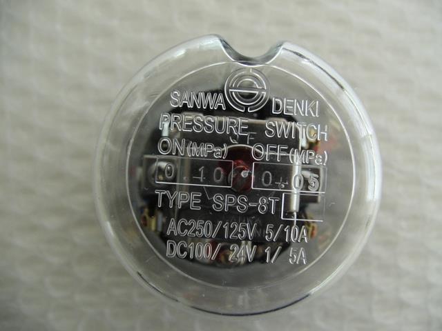 Details about   Amada Sanwa Denki SPS-8T PT1/4 ON 4.2kg/CM2 Off N-41 Pressure Switch New 