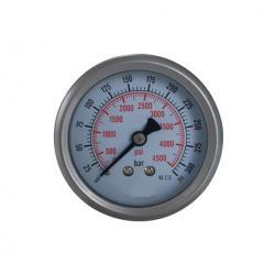 2.5inch-63mm half stainless steel back thread type liquid filled pressure gauge รหัสสินค้า YTN-60D,Liquid Filled Pressure Gauge,power,Instruments and Controls/Gauges