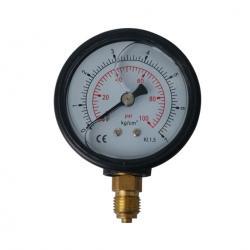 2.5inch-63mm ABS plastic case bottom thread type liquid filled pressure gauge รหัสสินค้า YTN-60A,Liquid Filled Pressure Gauge,power,Instruments and Controls/Gauges