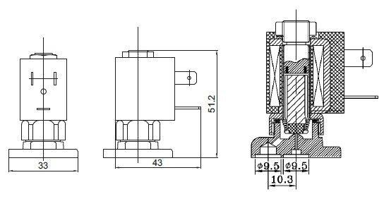 5515-05 panel type solenoid valve รหัสสินค้า 5515-05