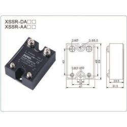 Single-phase AC Solid State Relay รหัสสินค้า XSSR-AA,Single-phase AC Solid State Relay,,Electrical and Power Generation/Electrical Components/Relay