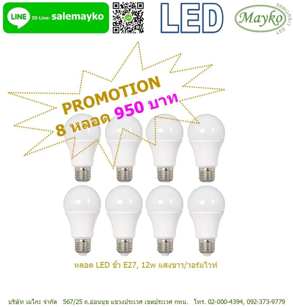 หลอด LED E27, 12W,LED bulb, LED E27, หลอด LED,Mayko,Energy and Environment/Electricity