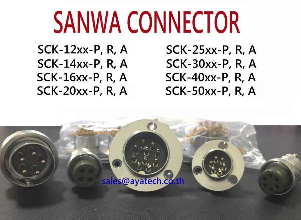 Sanwa Connector,SCK-12 , SCK-14, SCK-16, SCK-20, SCK-25, SCK-30, SCK-40, SCK-50, SANWA, NANABOSHI, METACON,Sanwa,Automation and Electronics/Electronic Components/Electrical Connector