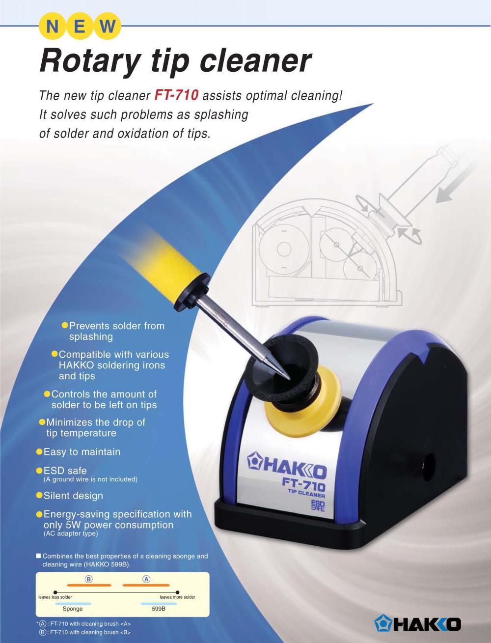 Hakko FT710-04 FT-710 Tip Cleaner