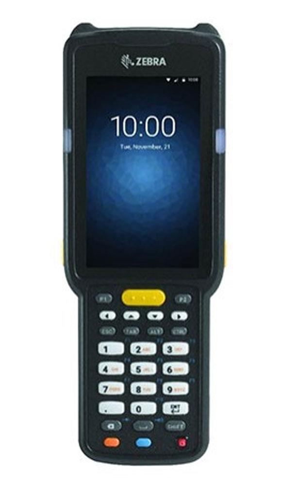 MC3300 Mobile Computer Gun, 802.11 a/b/g/n/ac, Bluetooth, 1D Laser SE96x, 4.0" display, 38 Key, High Capacity Battery, Android, 2GB RAM/16GB ROM, RW   MC3300 Mobile Computer Front of Zebra MC3300 Mobile Computer POWER YOUR BUSINESS WITH ANDROID The MC3300 makes it easy to migrate to the next generation in mobility business platforms — Android. The same operating system that took the consumer world by storm is now fortified for business, providing a next-generation platform for warehouse mobility.  LEARN MORE INDUSTRIES Retail Manufacturing Warehouse Management USED FOR Backroom/Warehouse Management Price Verification/Updates Shop Receiving Picking and Put-Away Voice-directed applications Yard Management Inventory Management Supply-Line Replenishment  DIMENSIONS Straight Shooter and 45? Scan: 7.96 in. L x 2.94 in. W x 1.35 in. D (202.2 mm L x 74.7 mm W x 34.5 mm D)  Turret/Rotating Head: 8.79 in. L x 2.94 in. W x 1.35 in. D (223.4 mm L x 74.7 mm W x 34.5 mm D)  MC3300 Gun/Pistol: 7.96 i