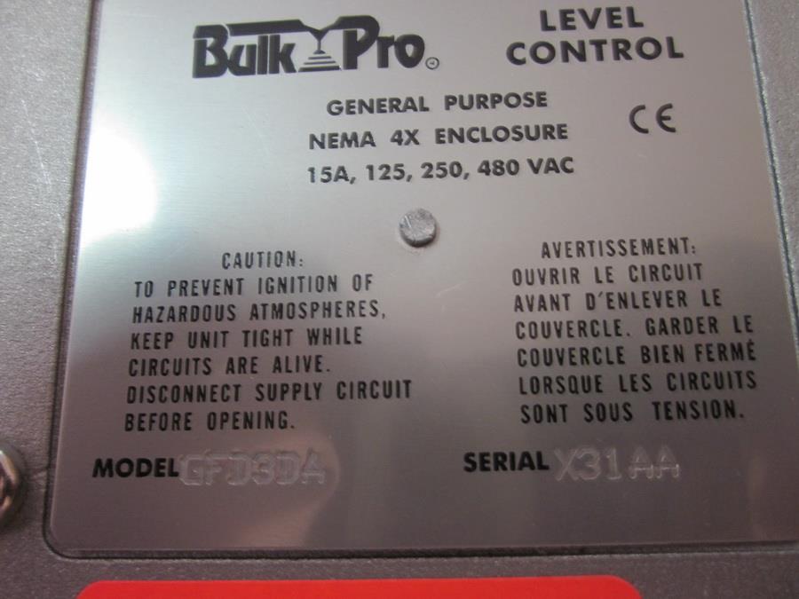 Bulkpro GFD3 Level Control ,Level Sensor , Level Control , Bulkpro , Level Switch.,Bulkpro,Instruments and Controls/Sensors