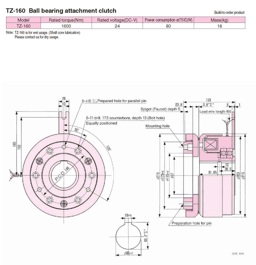 SINFONIA Electromagnetic Toothed Clutch TZ Series